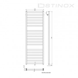 Полотенцесушитель Maxima Luxe 500*1600