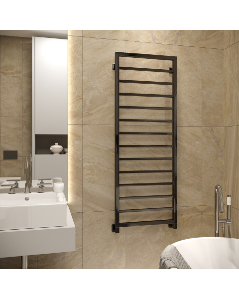 Полотенцесушитель черный мат  Croma 450*1400