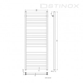 Полотенцесушитель Napoli Luxe 500*1600