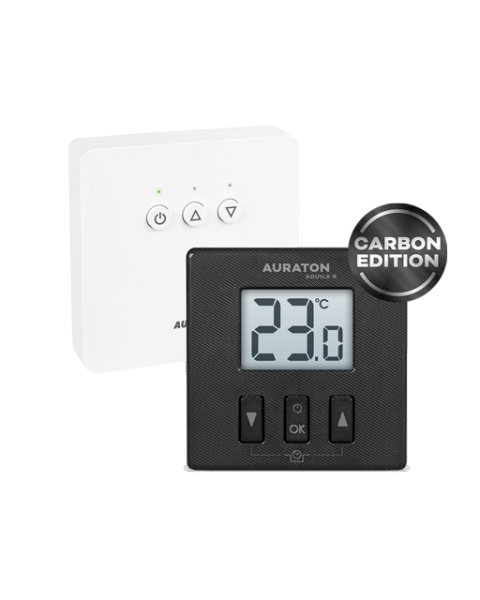 Суточный беспроводной регулятор температуры Auraton Aquila SET 200 RT, черный