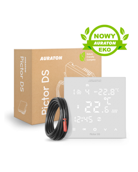 Встраиваемый проводной недельный регулятор температуры Auraton PICTOR DS