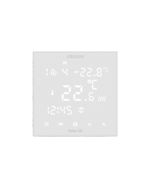 Встраиваемый проводной недельный регулятор температуры Auraton PICTOR DS