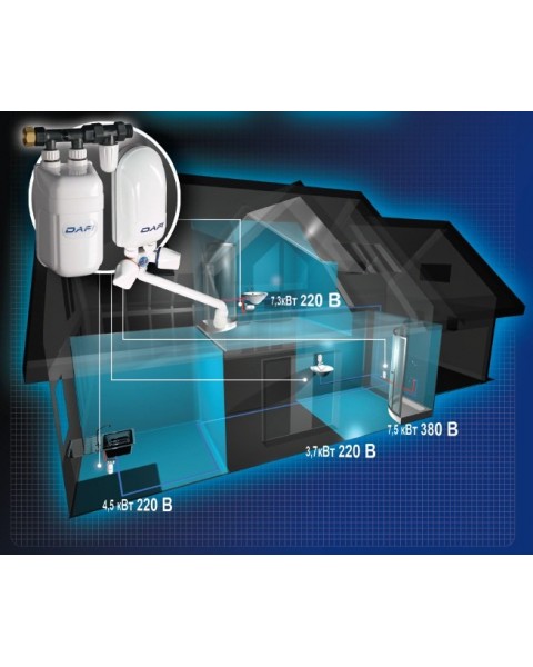 Проточный водонагреватель DAFI X4 4.5 кВт