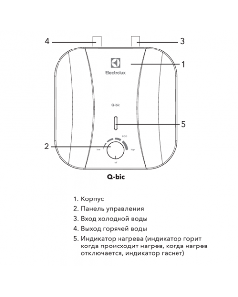 Водонагреватель электрический Electrolux EWH 10 Q-bic U