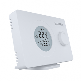 Комнатный термостат General HT220 RF суточный, беспроводной, чёрный цвет