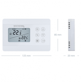 Комнатный термостат General HT300 S программатор, проводной