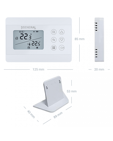 Комнатный термостат General HT300 S RF программатор, беспроводной