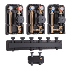 Гидрострелка Barberi универсальная для нижнего подключения к коллектору