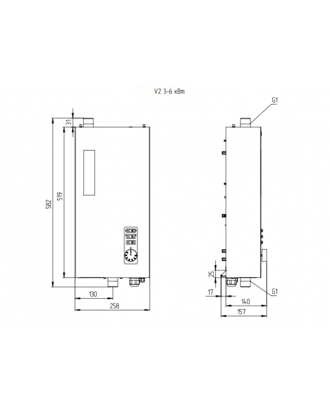Электрокотел GTM Classic E100 3
