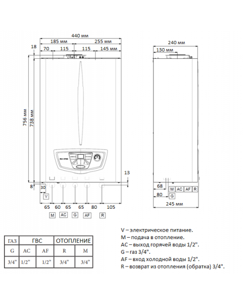 Газовый котел Immergas EOLO Mythos 24 5R