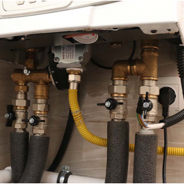 Комплект трехходового крана для подключения бойлера Skat