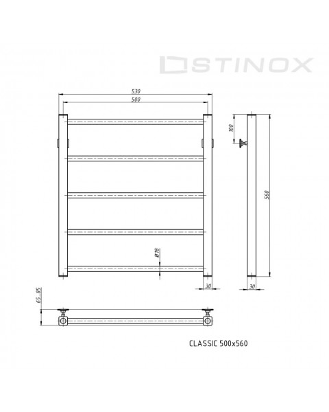 Полотенцесушитель Classic 500*600