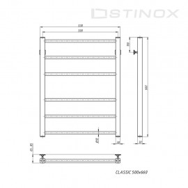 Полотенцесушитель Classic 500*700