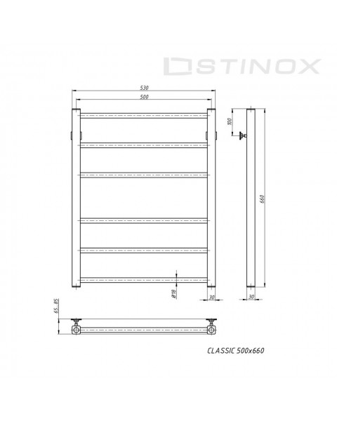Полотенцесушитель Classic 500*700