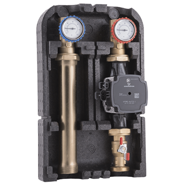 Насосная группа Barberi прямая с насосом GRUNDFOS UPM3 AUTO L25-70 130