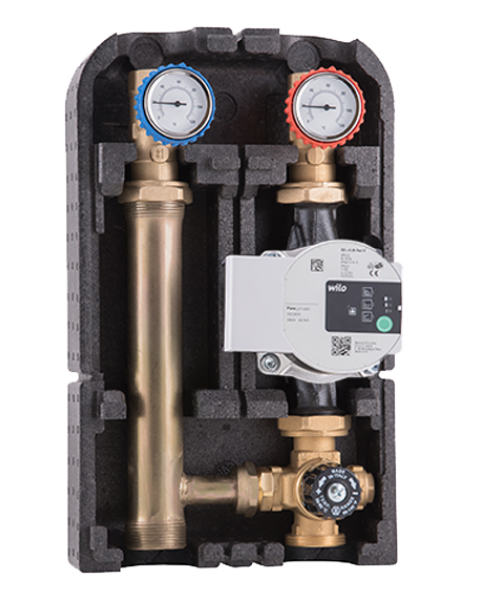 Насосная группа Barberi с термостатическим смесительным клапаном c насосом WILO Para 25-180/7