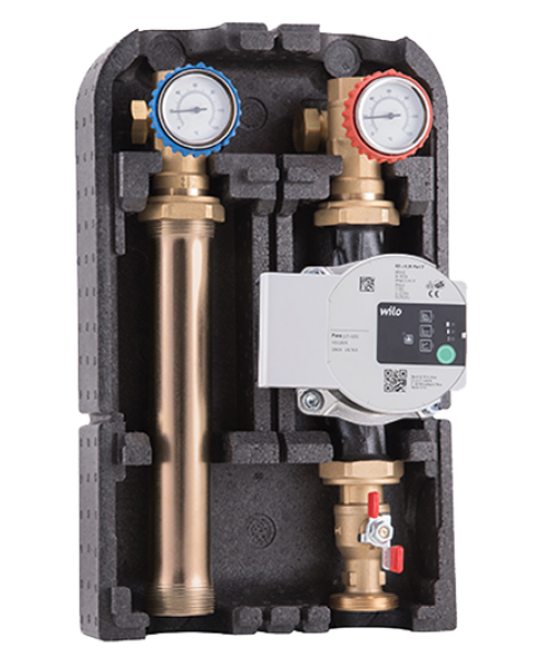 Насосная группа Barberi прямая  с насосом WILO Para 25-180/7