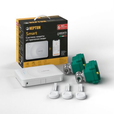 Система защиты от протечек Neptun Bugatti Smart 3/4 - Neptun Bugatti Smart 3/4- Системы защиты от протечек Система защиты от протечек Neptun Bugatti Smart 3/4