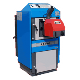Твердотопливный котел Atmos DC 25 S с пеллетной горелкой