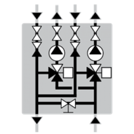 Двойная насосная группа ESBE DAA111
