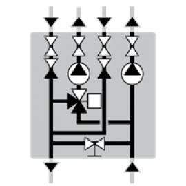 Двойная насосная группа ESBE DDA111