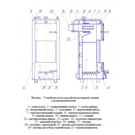 Твердотопливный котел Теплоприбор КС-Т-16 с РТ