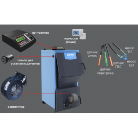 Твердотопливный котел Zota Bulat 35