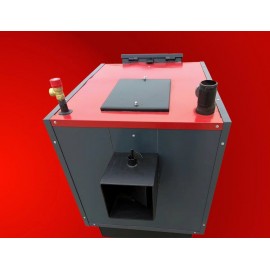 Твердотопливный котел Меркурий КСТБ-75 с терморегулятором + теплообменник +  эл. контроллер и вентилятор