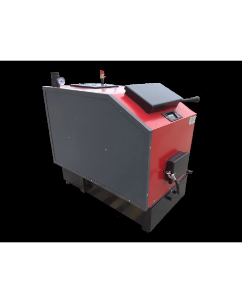 Твердотопливный котел Меркурий КСТБ-20 с терморегулятором + эл. контроллер и вентилятор