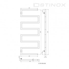 Полотенцесушитель Ultra 500*1200