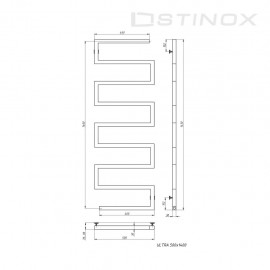 Полотенцесушитель Ultra 500*1400