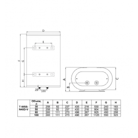 Водонагреватель накопительный Timberk T-WSS30-N40D-V
