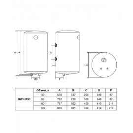 Водонагреватель накопительный Timberk SWH RS1 30 VH