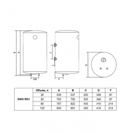 Водонагреватель накопительный Timberk SWH RS1 80 VH