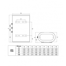 Водонагреватель накопительный Timberk SWH FSM8 100 H