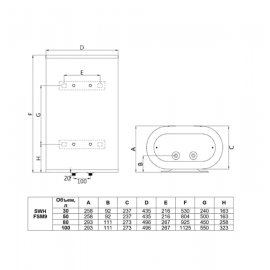 Водонагреватель накопительный Timberk SWH FSM9 30 V