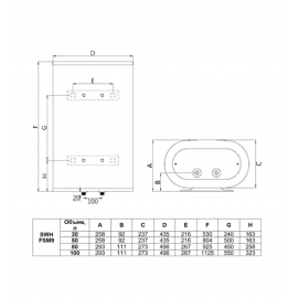 Водонагреватель накопительный Timberk SWH FSM9 50 V