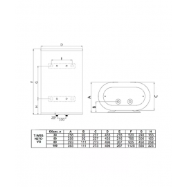 Водонагреватель накопительный Timberk T-WSS50-N27C-VG