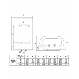 Водонагреватель накопительный Timberk T-WSS50-N26-V