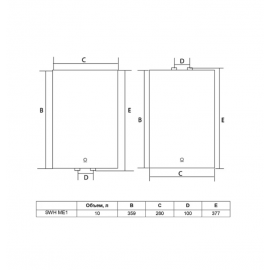Водонагреватель накопительный Timberk SWH ME1 10 VO