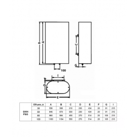 Водонагреватель накопительный Timberk SWH FSI3 100 V