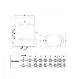 Водонагреватель накопительный Timberk SWH FSL2 80 HE